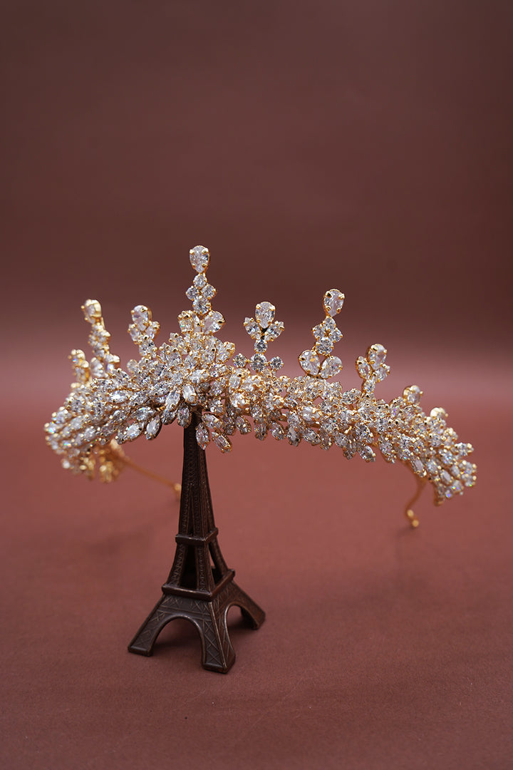 RIHANA 3-D Simulated Diamond Crown - SAMPLE SALE