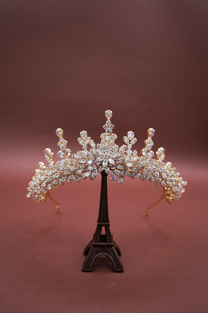 RIHANA 3-D Simulated Diamond Crown - SAMPLE SALE
