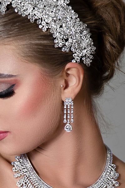 SARA Earrings with Swarovski Crystals - SAMPLE SALE