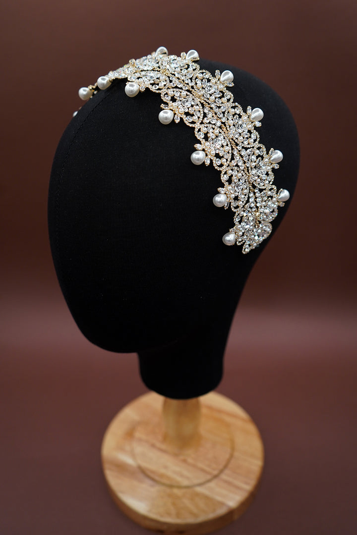 SAVANAH-Pearls Swarovski Headband (Extra Pearls) - Sample Sale