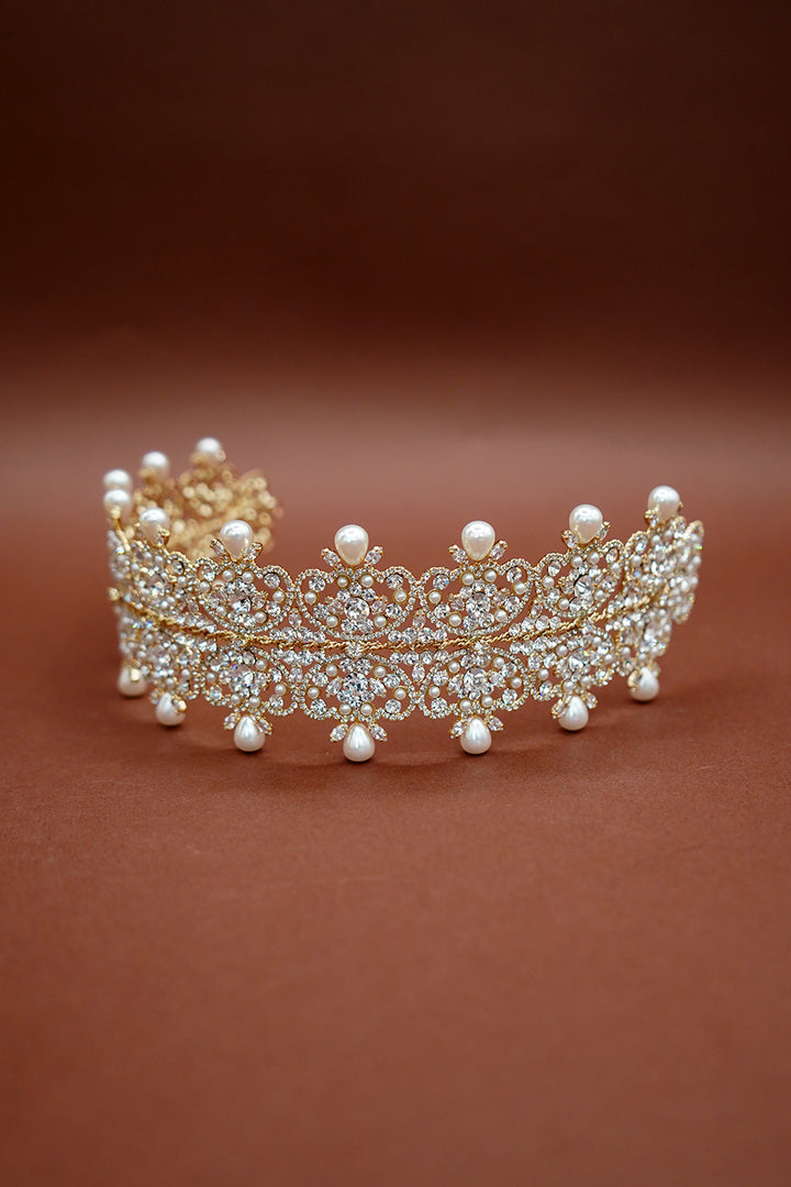 SAVANAH-Pearls Swarovski Headband (Extra Pearls) - Sample Sale