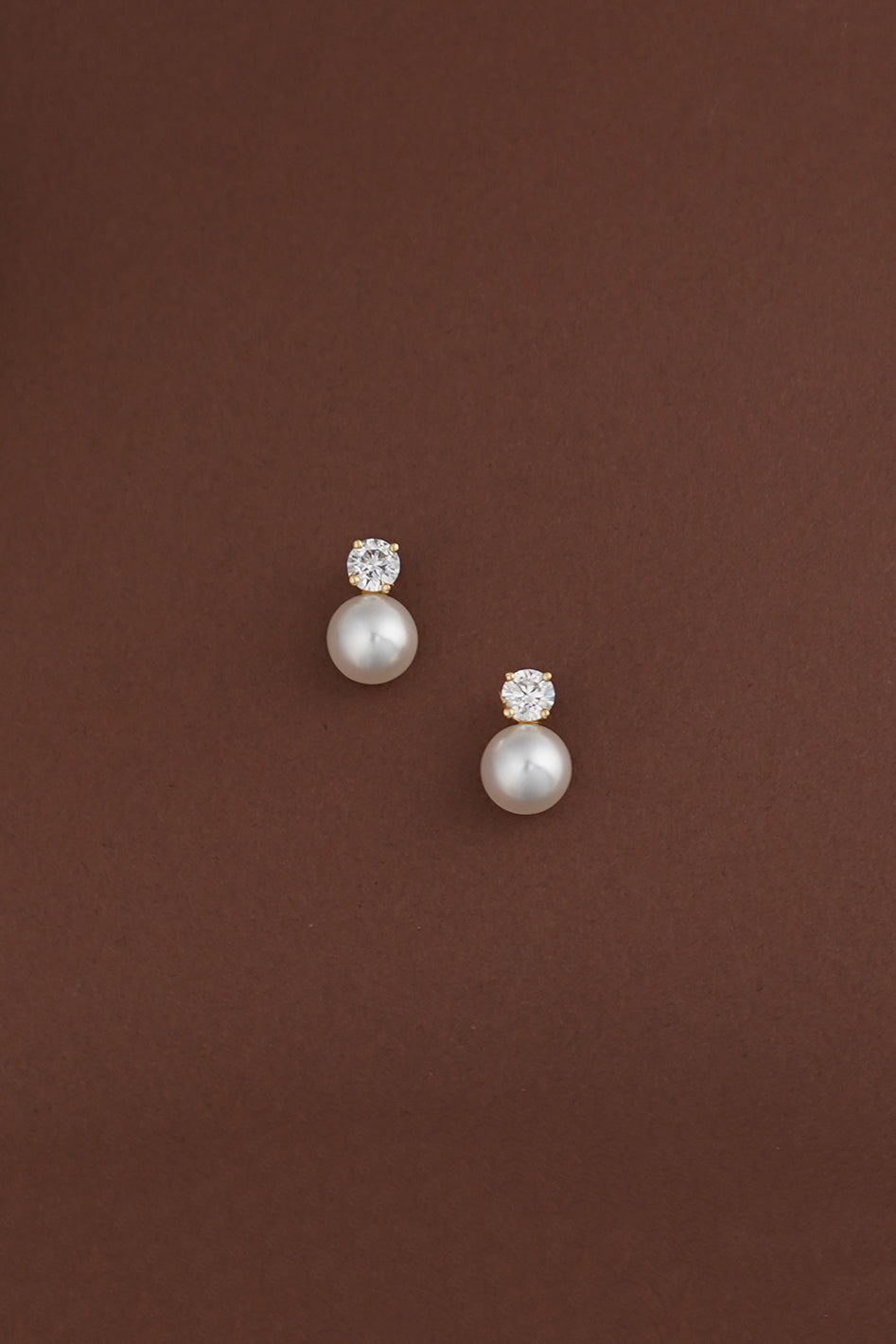 SHAY Pearl & Simulated Diamond Stud Earrings - Sample Sale