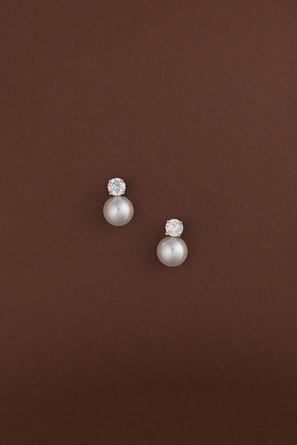 SHAY Pearl & Simulated Diamond Stud Earrings - Sample Sale