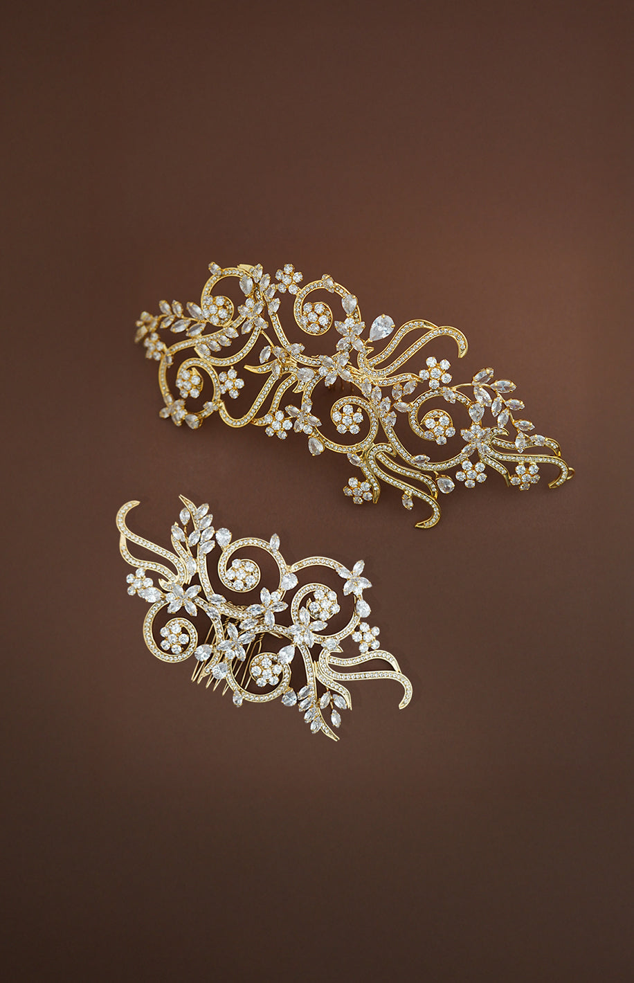 VIVIANA-PEARLS Swarovski Hair Comb - Sample Sale