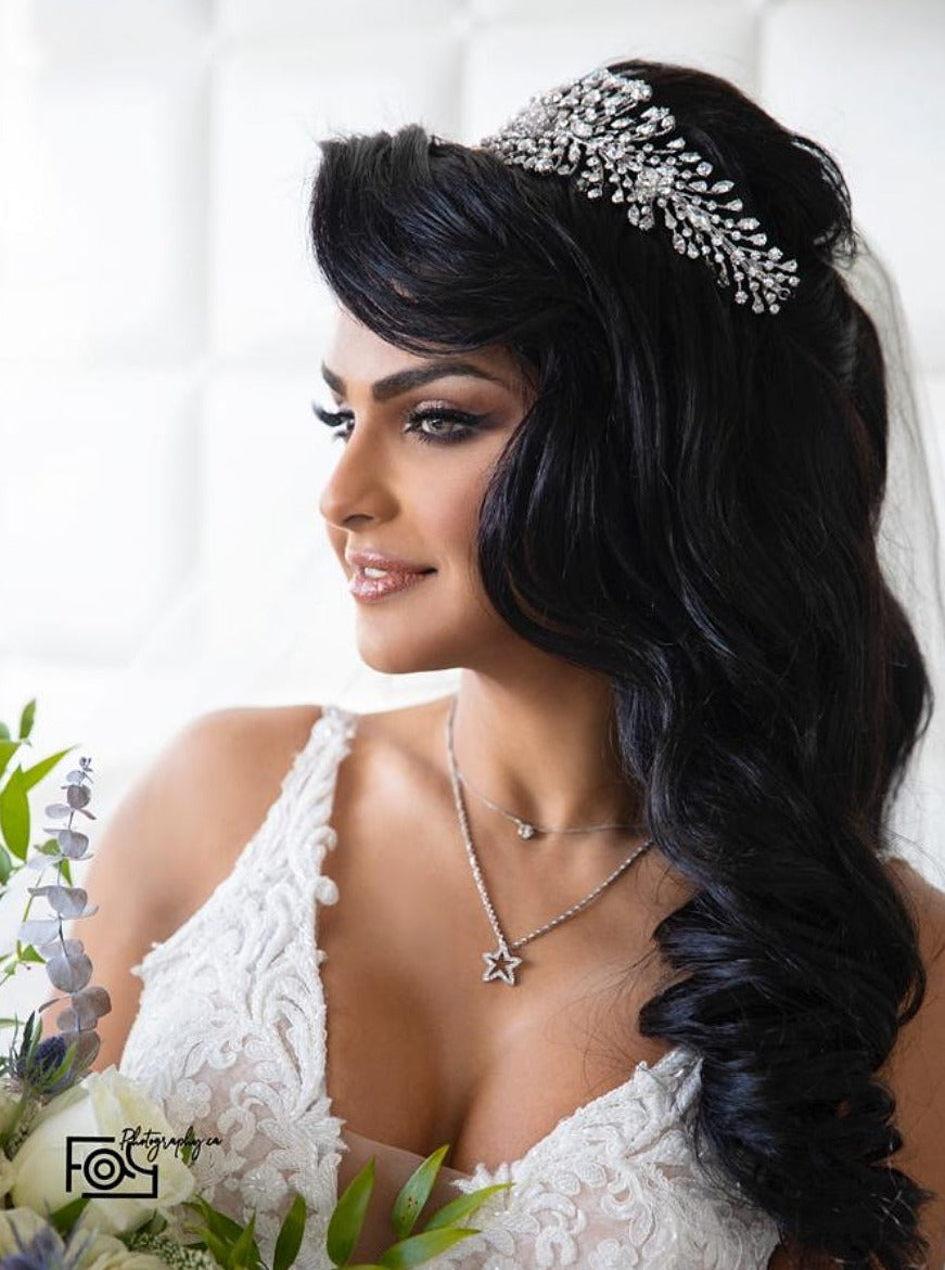 CHARLOTTE Bridal Headband, Swarovski Wedding Headpiece - SAMPLE SALE