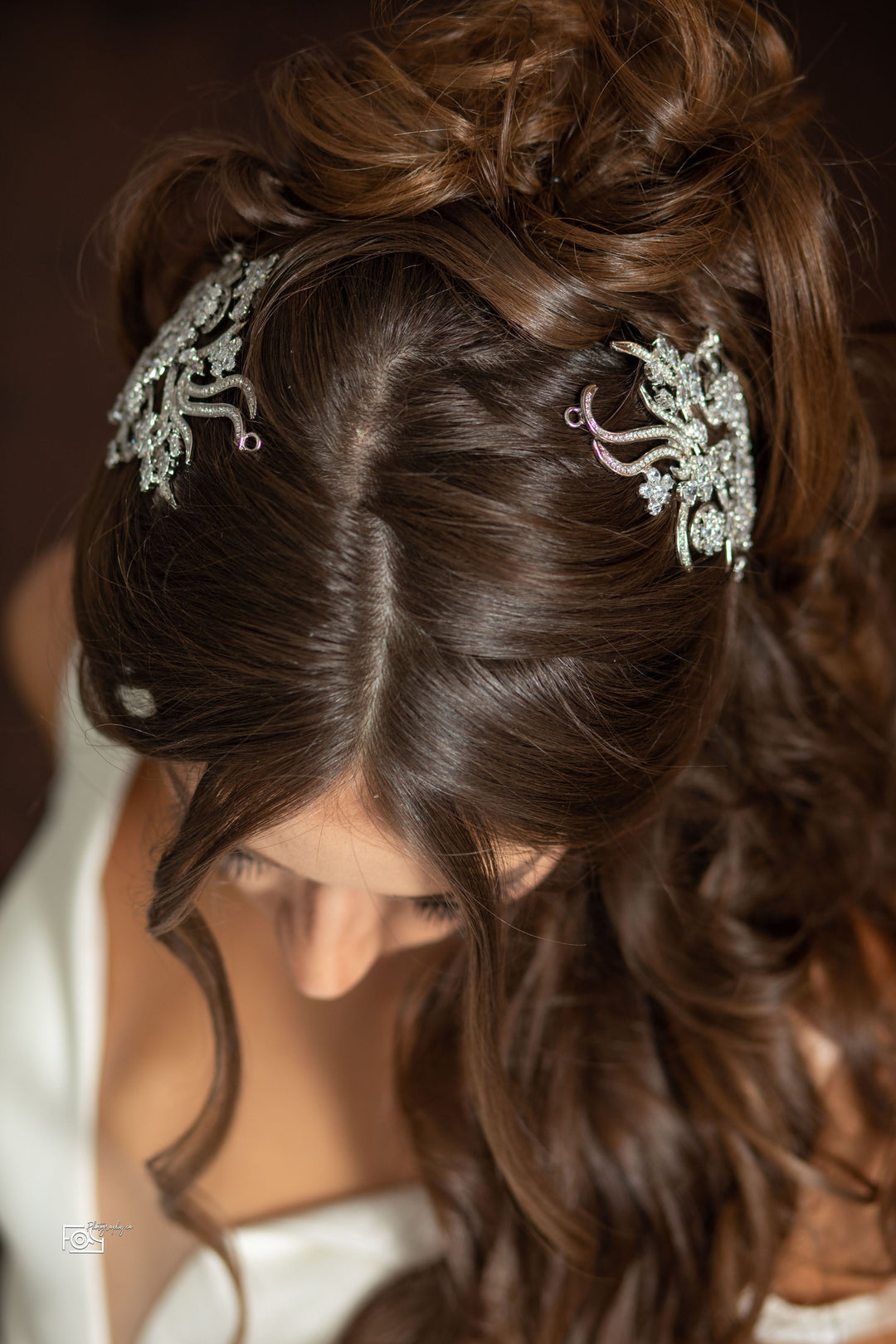 VIVIANA-PEARLS Swarovski Hair Comb - Sample Sale