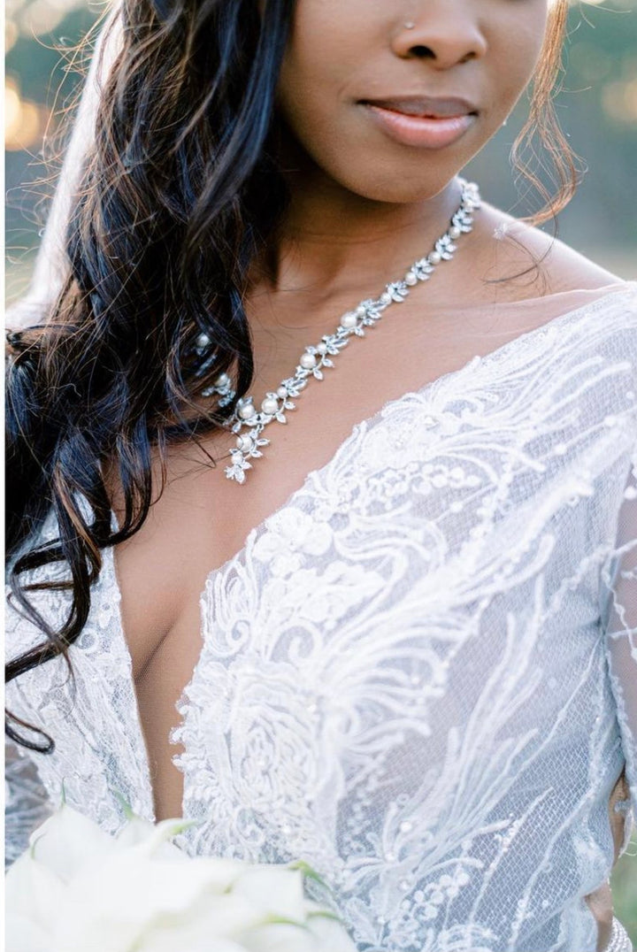 ANGEL LUXE Jewelry Set with Necklace, Bracelet, Drop Earrings and Ring *FINAL SALE*