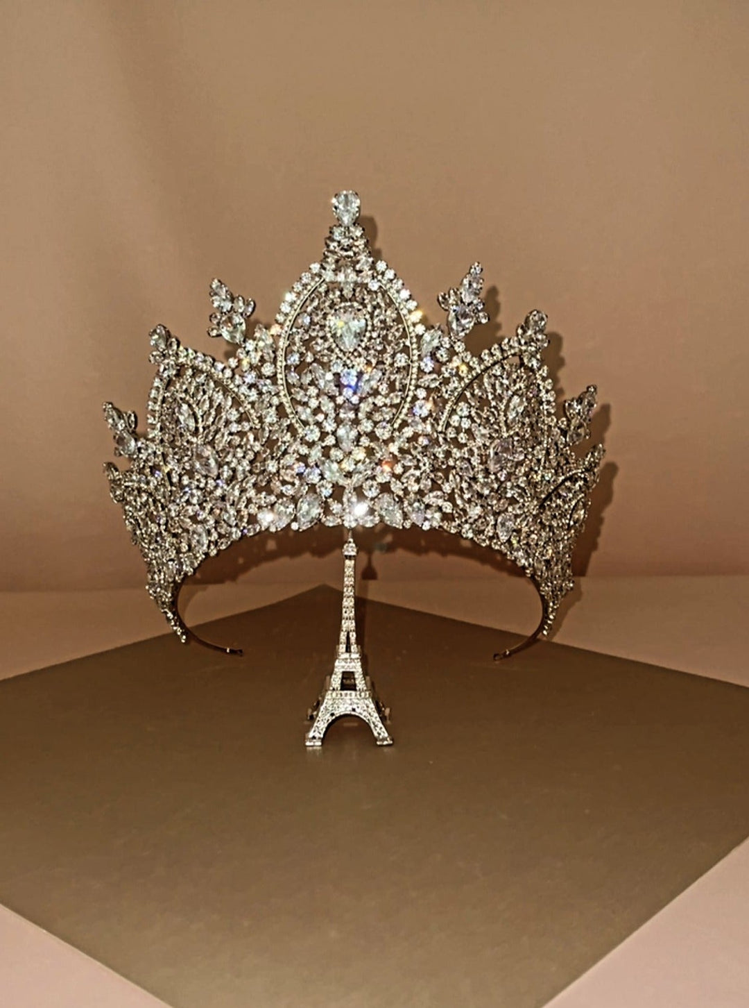 Ellee Real Bride Adorned with BILQUIS MAJESTIC Swarovski Wedding Crown