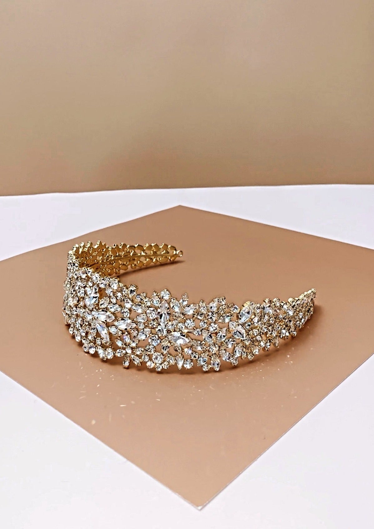 NATALIA Swarovski Bridal Headpiece – Ellee Couture Boutique
