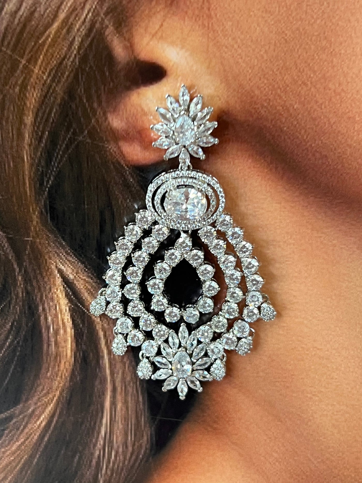 ESME Luxurious Earrings with Swarovski Crystals - SAMPLE SALE