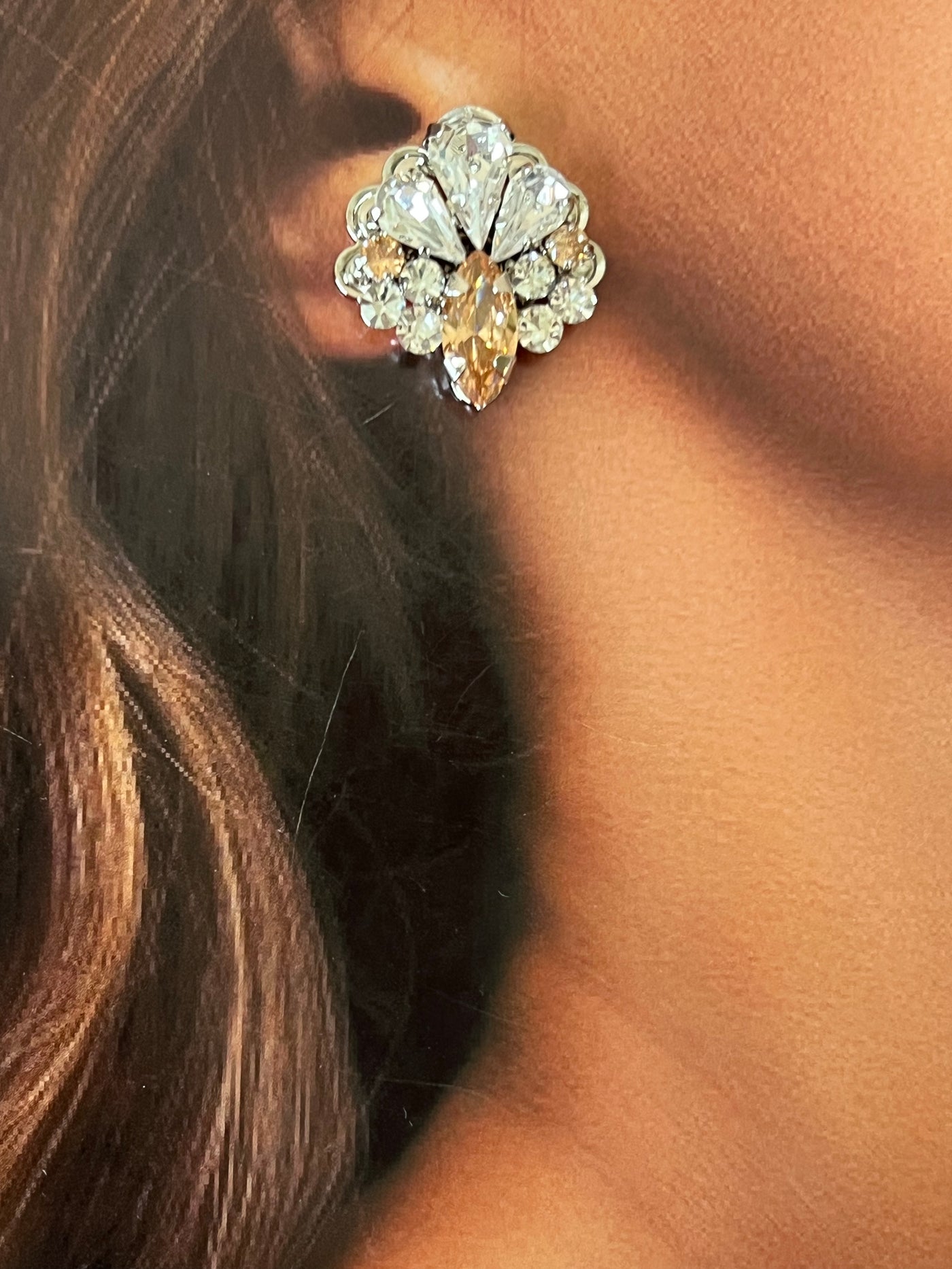 LANA-GOLD CRYSTAL Swarovski Stud Earrings