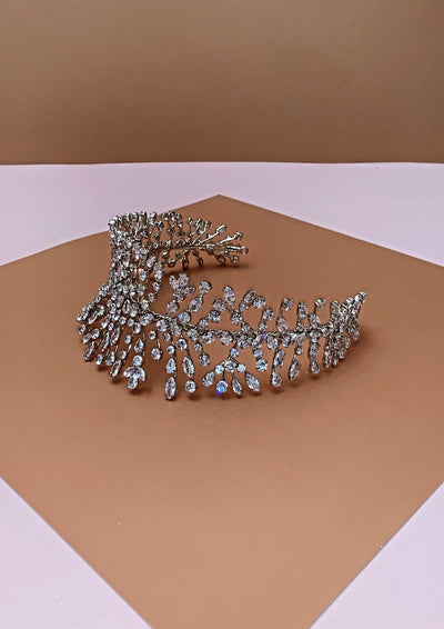 PRINCESA Bridal Headband, Swarovski Wedding Headpiece - SAMPLE SALE