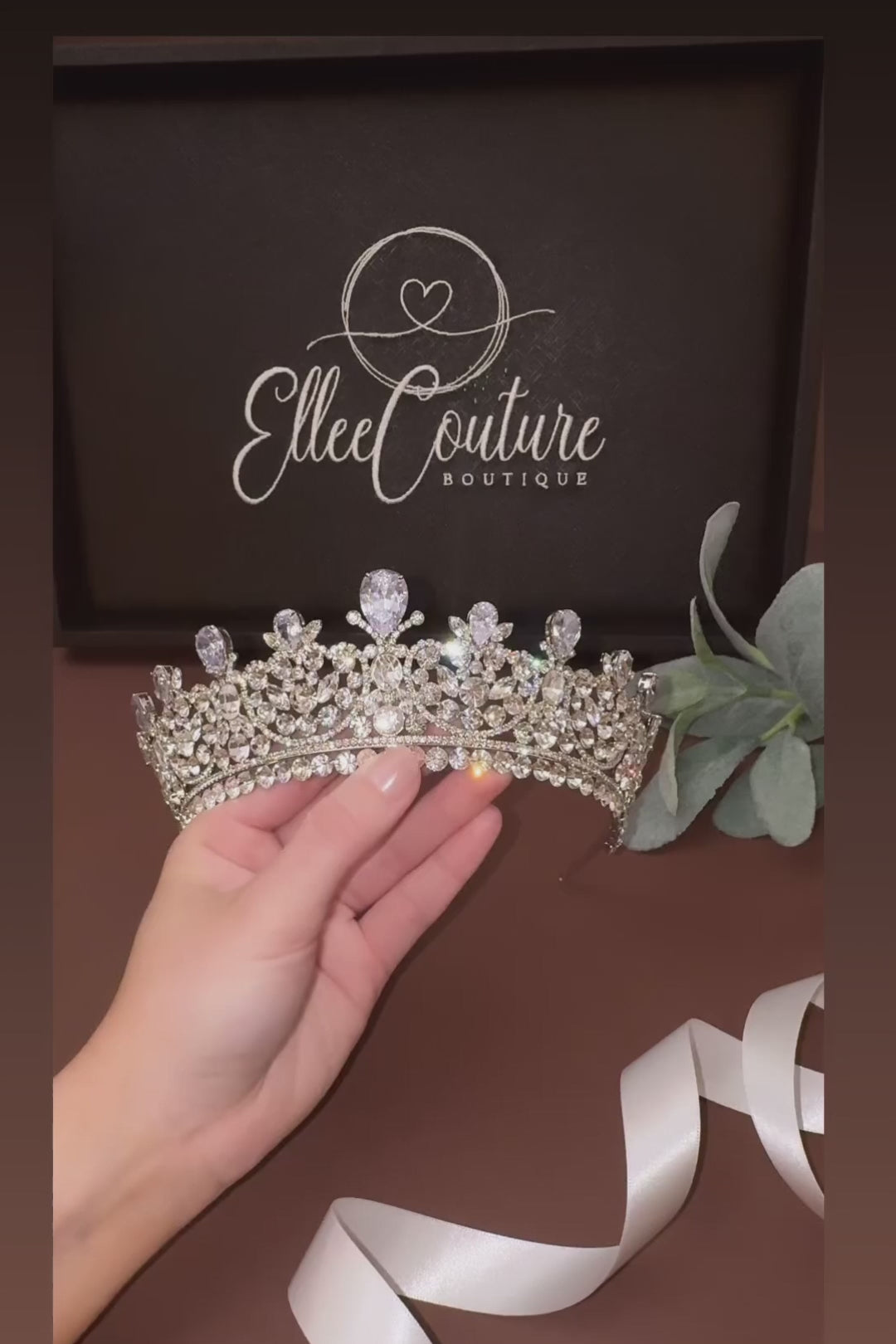 CARINA-Pearls Swarovski Crown