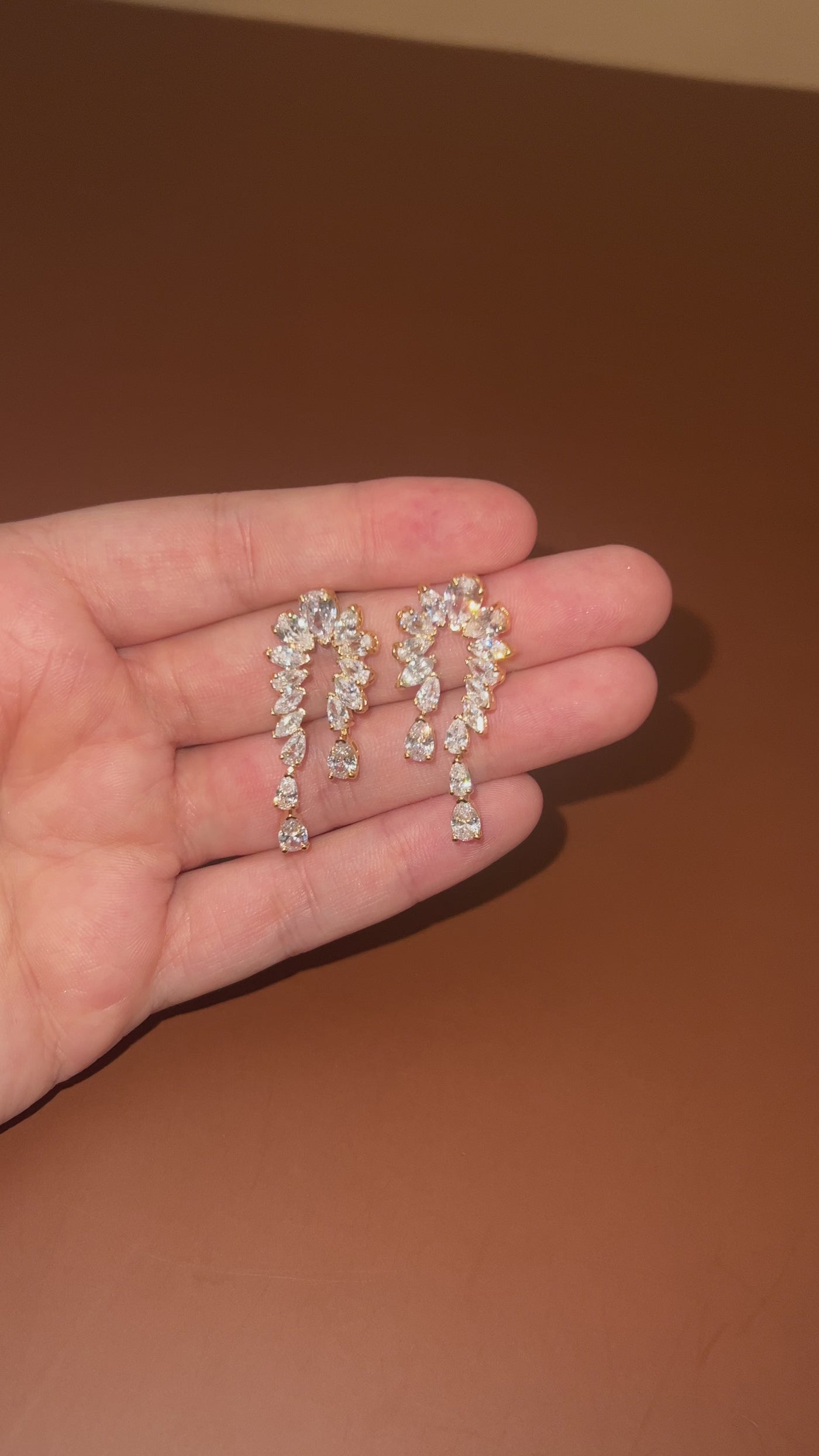 RAJWA Earrings with Swarovski Crystals