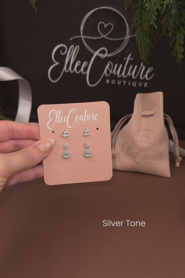 Bundle "RUBY" - 2 Earrings