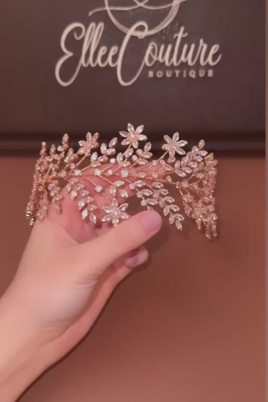Ellee Real Quinceanera Adorned with ELIANNA Simulated Diamond Headband