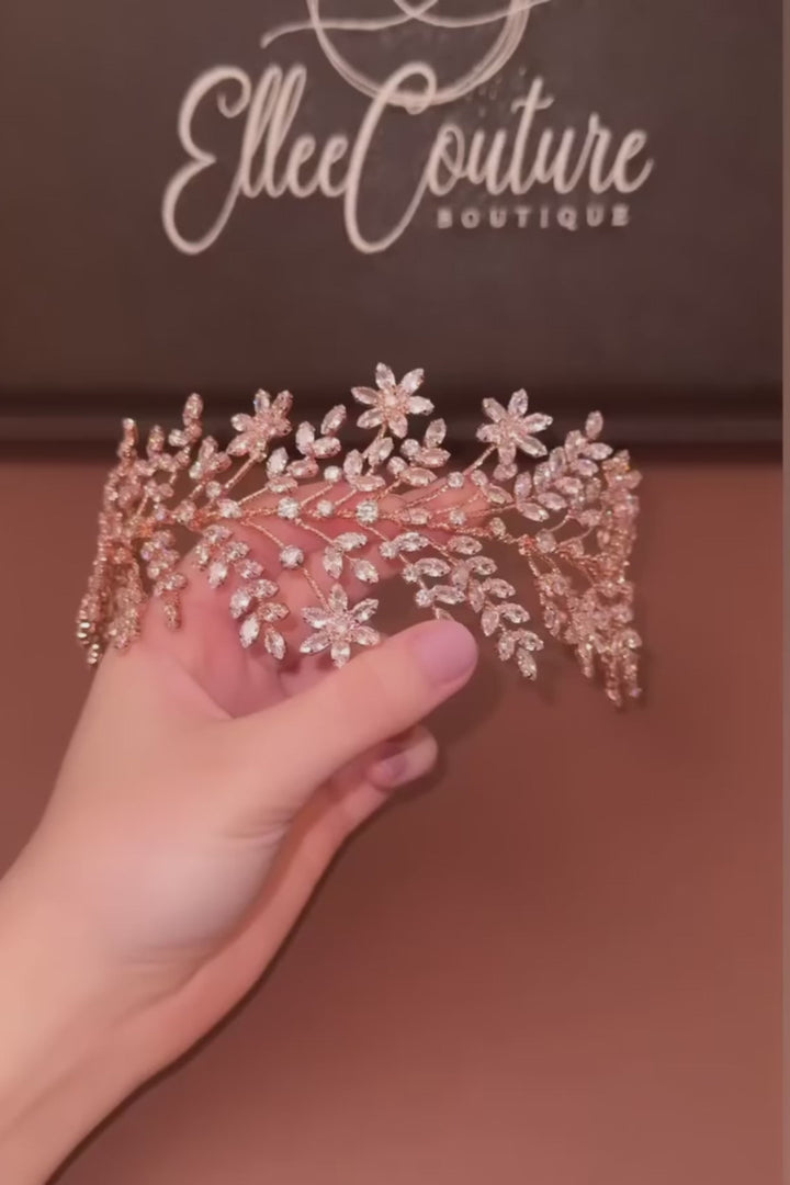 Ellee Real Quinceanera Adorned with ELIANNA Simulated Diamond Headband