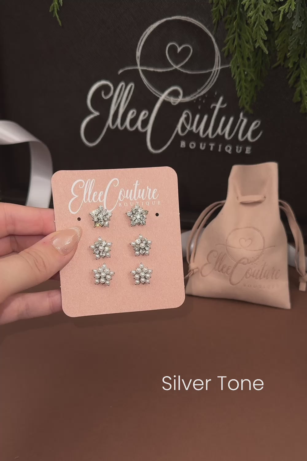 Bundle "POINSETTIA" - 3 Earrings