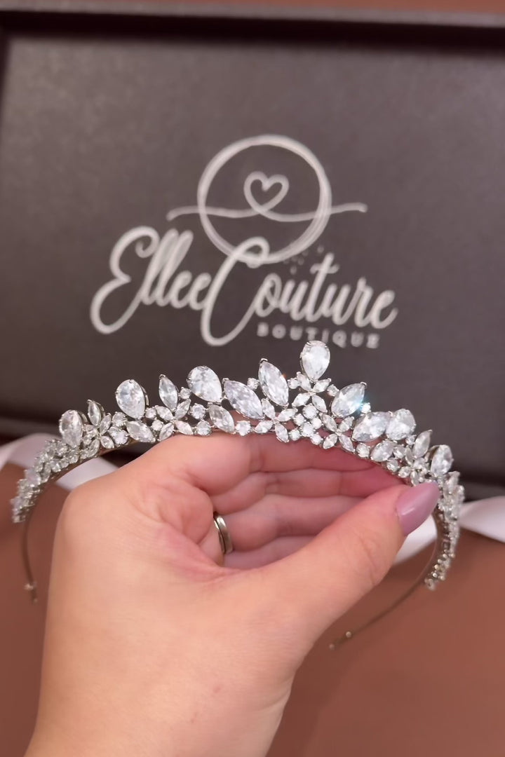 AVERY Simulated Diamond Tiara