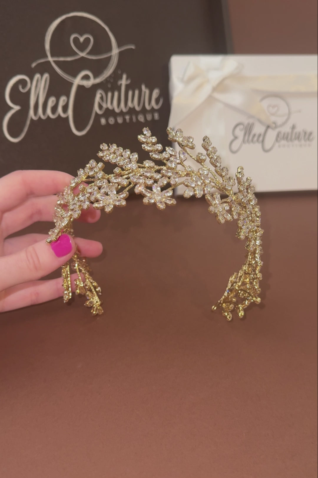 Ellee Real Quinceanera Adorned with ELIANNA Simulated Diamond Headband