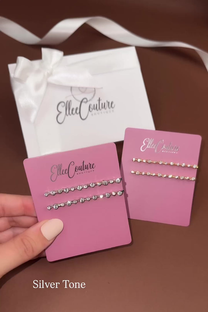 HALIE Swarovski Hair Pins (Sold in Pairs)