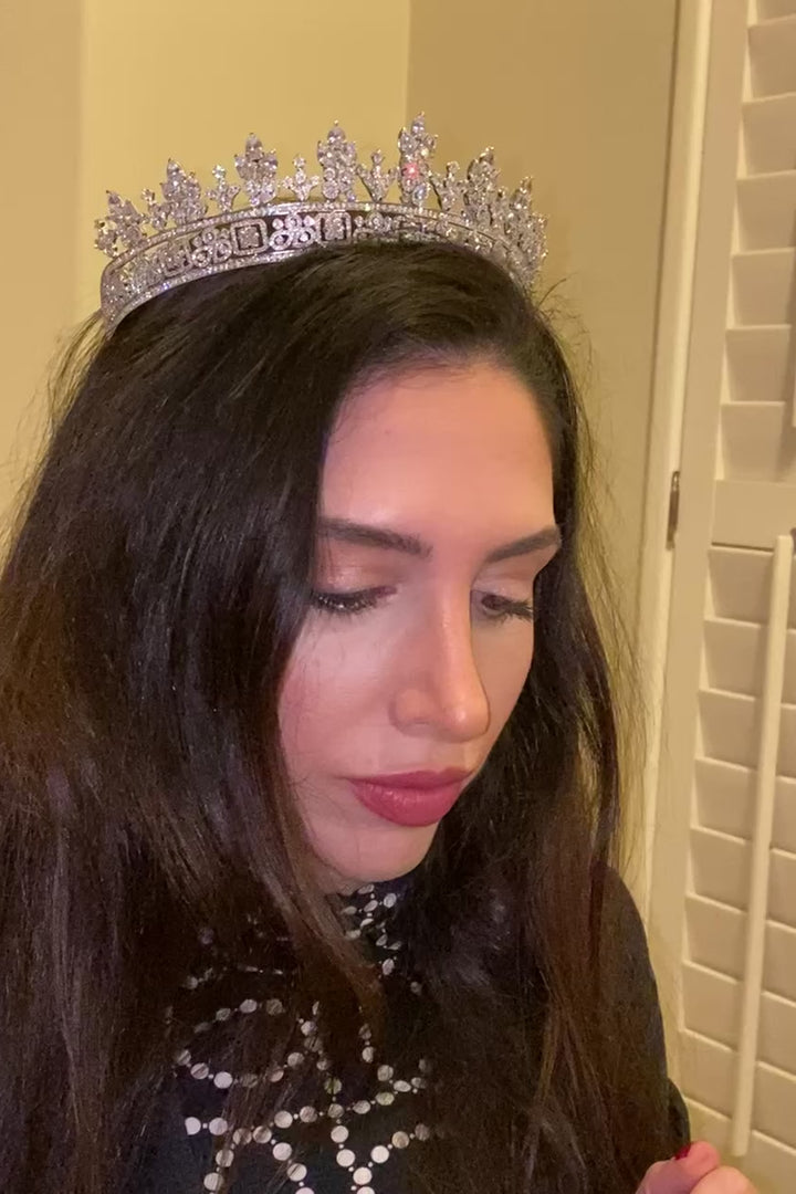 BIJOU Simulated Diamond Tiara (Made To Order)