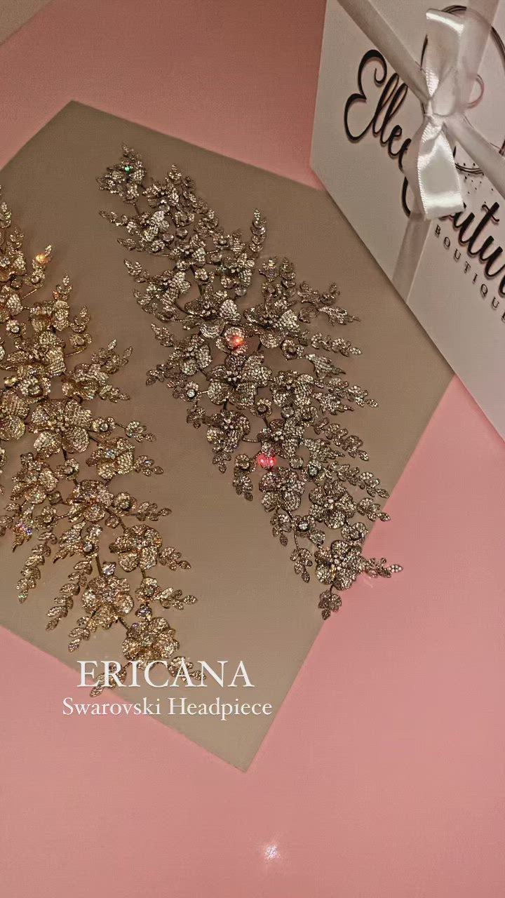ERICANA Luxurious Bridal Headpiece with Swarovski Crystals
