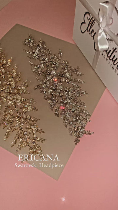 ERICANA Luxurious Bridal Headpiece with Swarovski Crystals