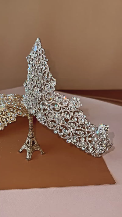 QUEEN SOPHIA Swarovski Gorgeous Bridal or Special Occasion Crown