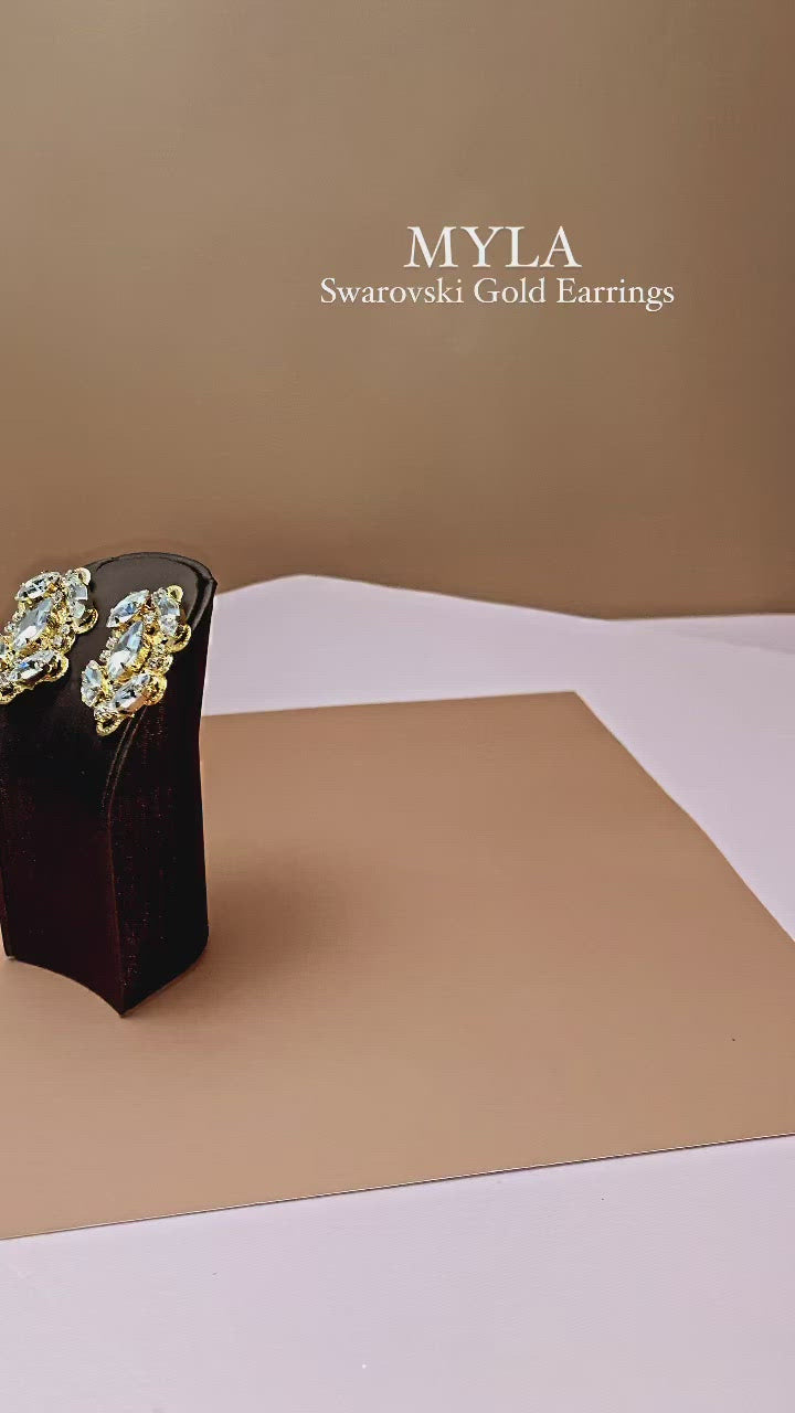 myla ikon earrings gold tone video
