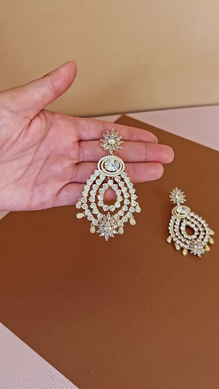 ESME Luxurious Earrings with Swarovski Crystals