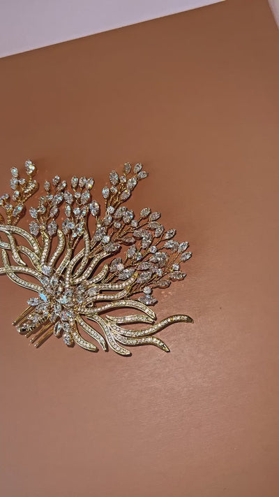 SERENA Swarovski Hair Comb, Wedding Headpiece