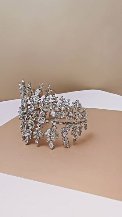 ARABELLA Wedding Headband, Swarovski Bridal Headpiece