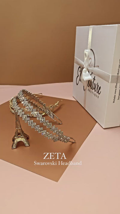 ZETA Luxurious Swarovski Wedding Headpiece