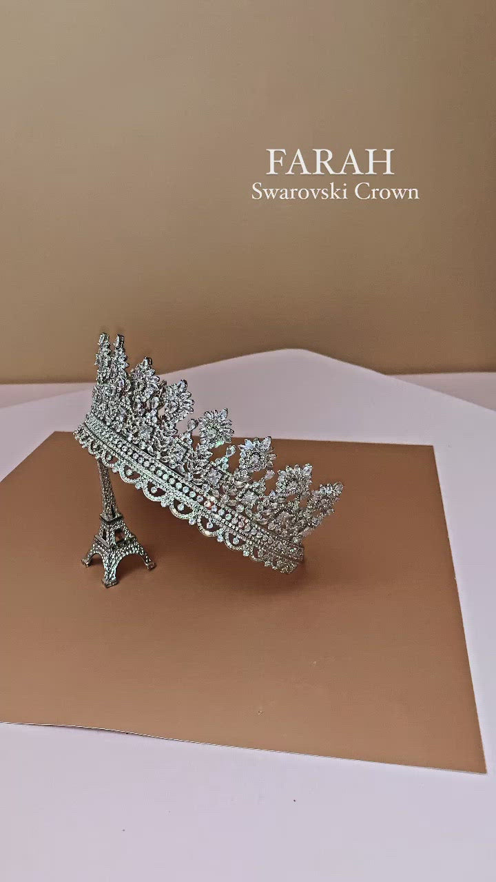 FARAH Swarovski Bridal Crown A Royal Crown.