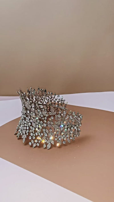 CORDELLA Wedding Headband with Luxurious Cubic Zirconia