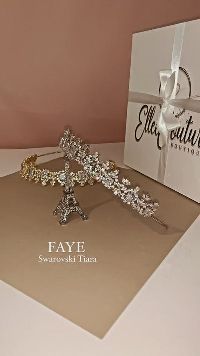 FAYE Swarovski Bridal or Special Event Tiara, Wedding/Event Tiara