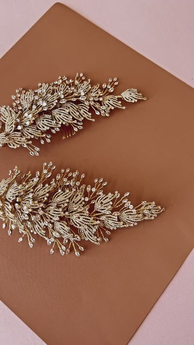 DIONE Swarovski Wedding Hair Comb