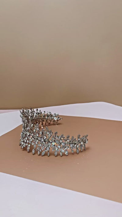 DANIELLA Weddinng Headband with Luxurious Cubic Zirconia