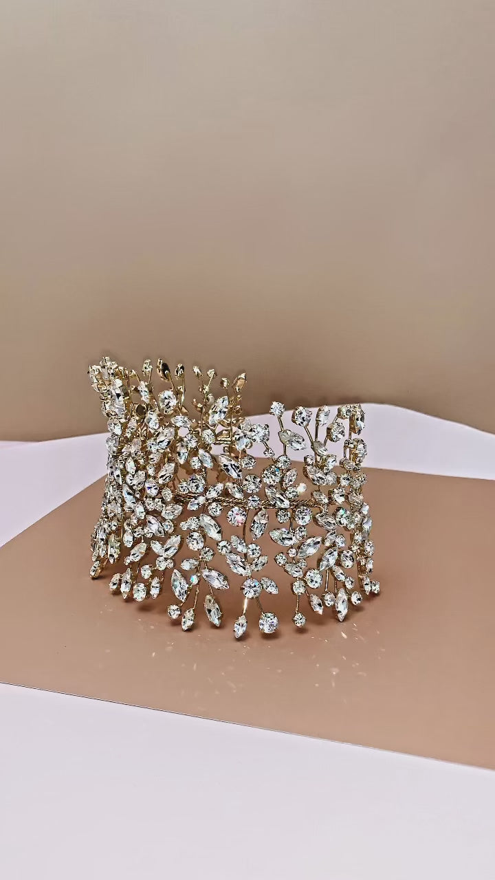 ADELE Bridal Headpiece, Luxurious Swarovski Headband