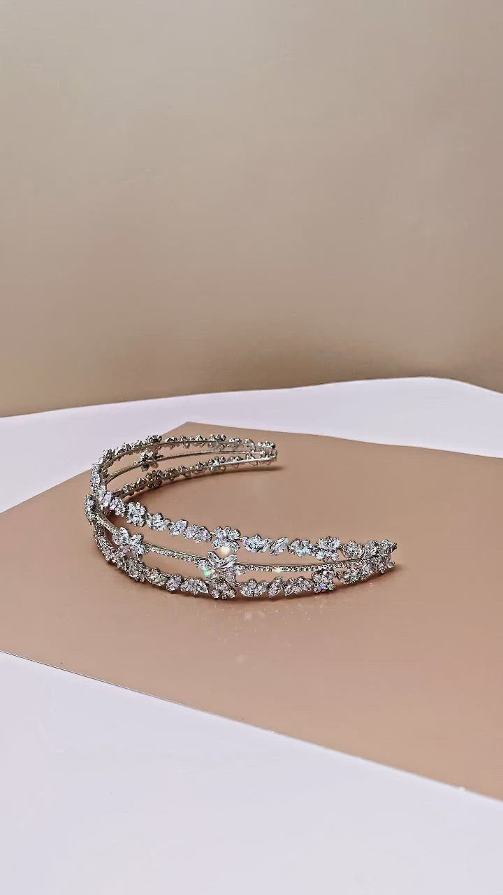 LUNA Luxurious Swarovski Bridal Headpiece