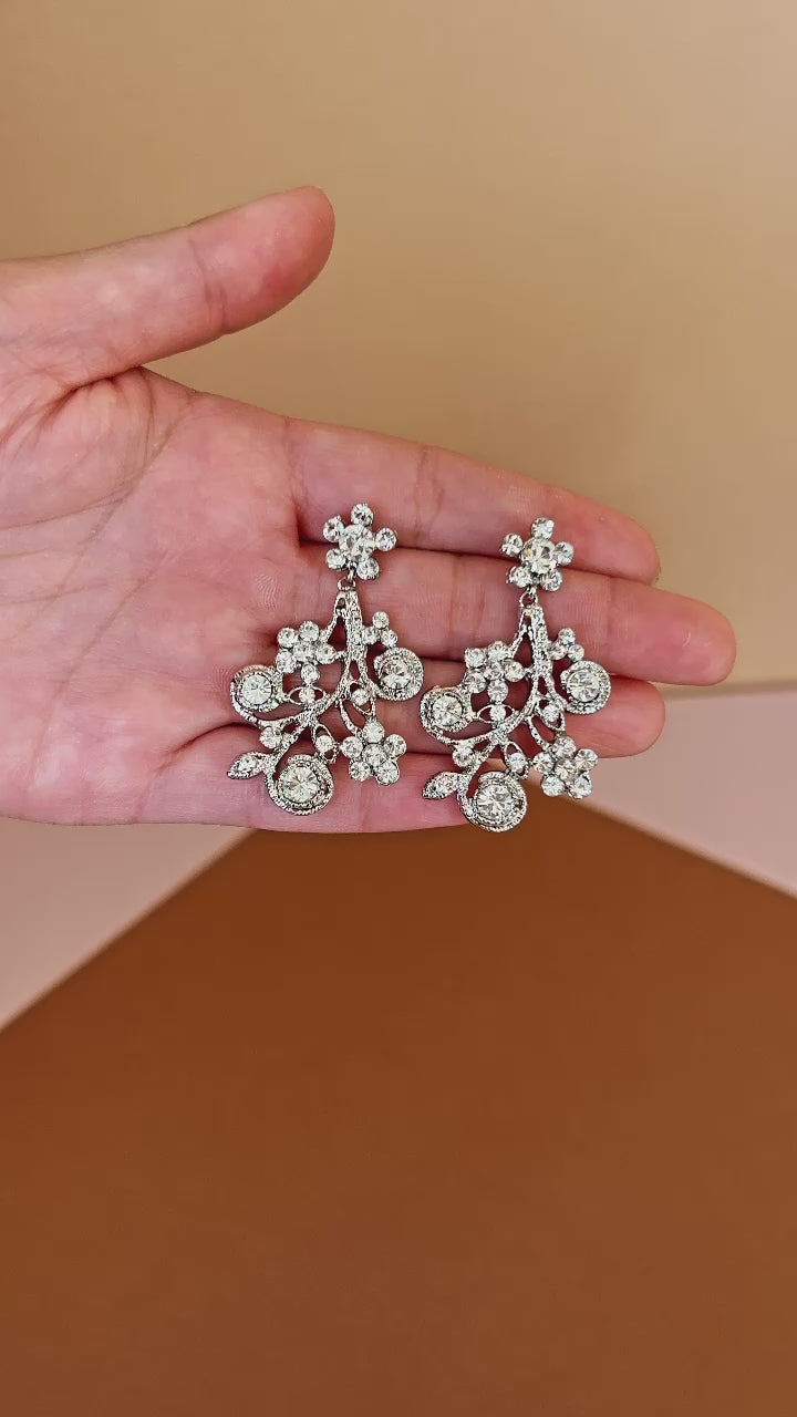 RUMI Earrings, Earrings with Swarovski Crystals