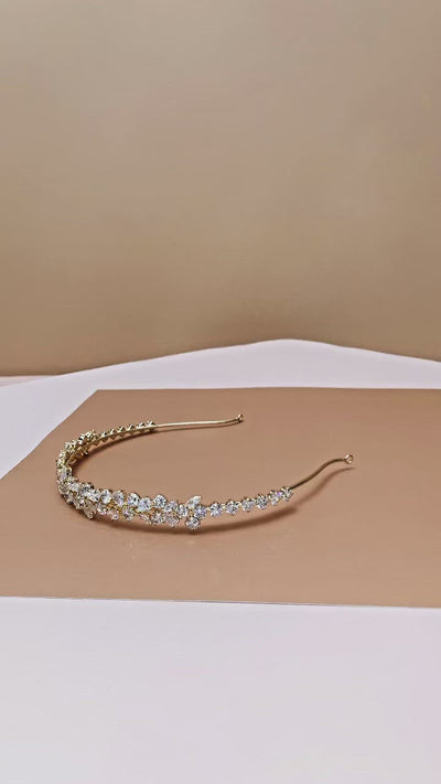 ALIX Wedding Headband, Swarovski Bridal Tiara