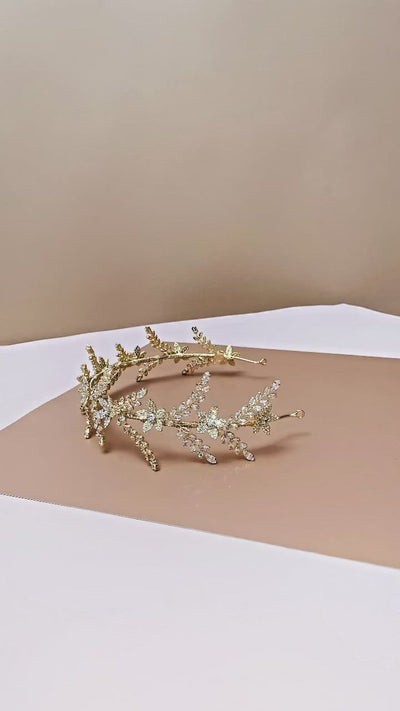 IVETTE Swarovski Wedding Headband, Bridal Headpiece
