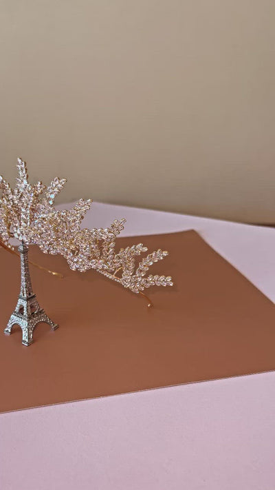 CELESTE Gorgeous Swarovski Bridal and Wedding Tiara, 3D Tiara