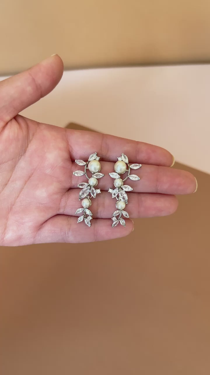 angel luxe silver earrings video 