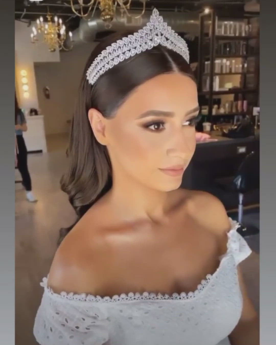 DIOR Luxurious Swarovski Bridal Tiara