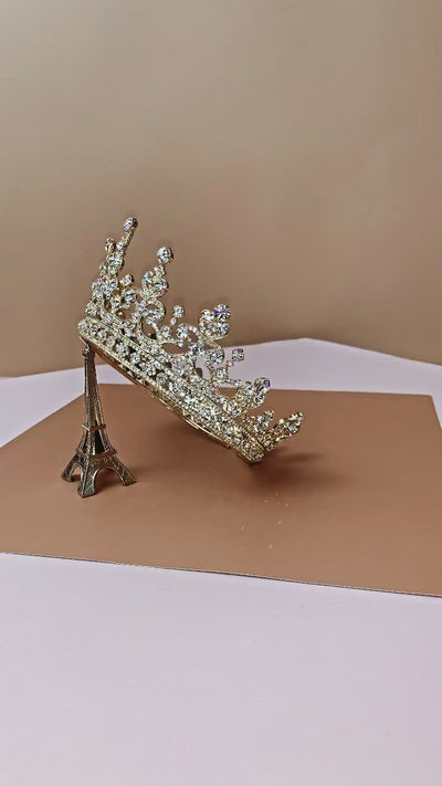 GWYNETH Swarovski Bridal Princess Full Crown