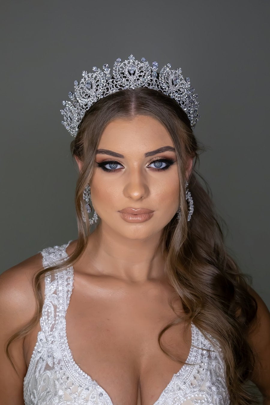 ANGELIKA Bridal Crown with Swarovski Stunning Crystals