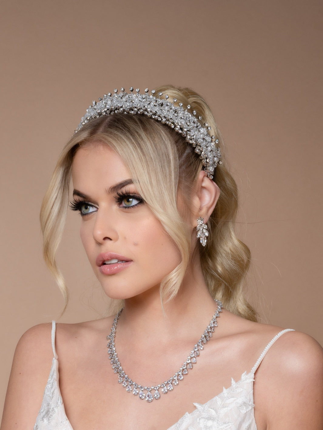 Model wearing BRIDAL HEADBAND